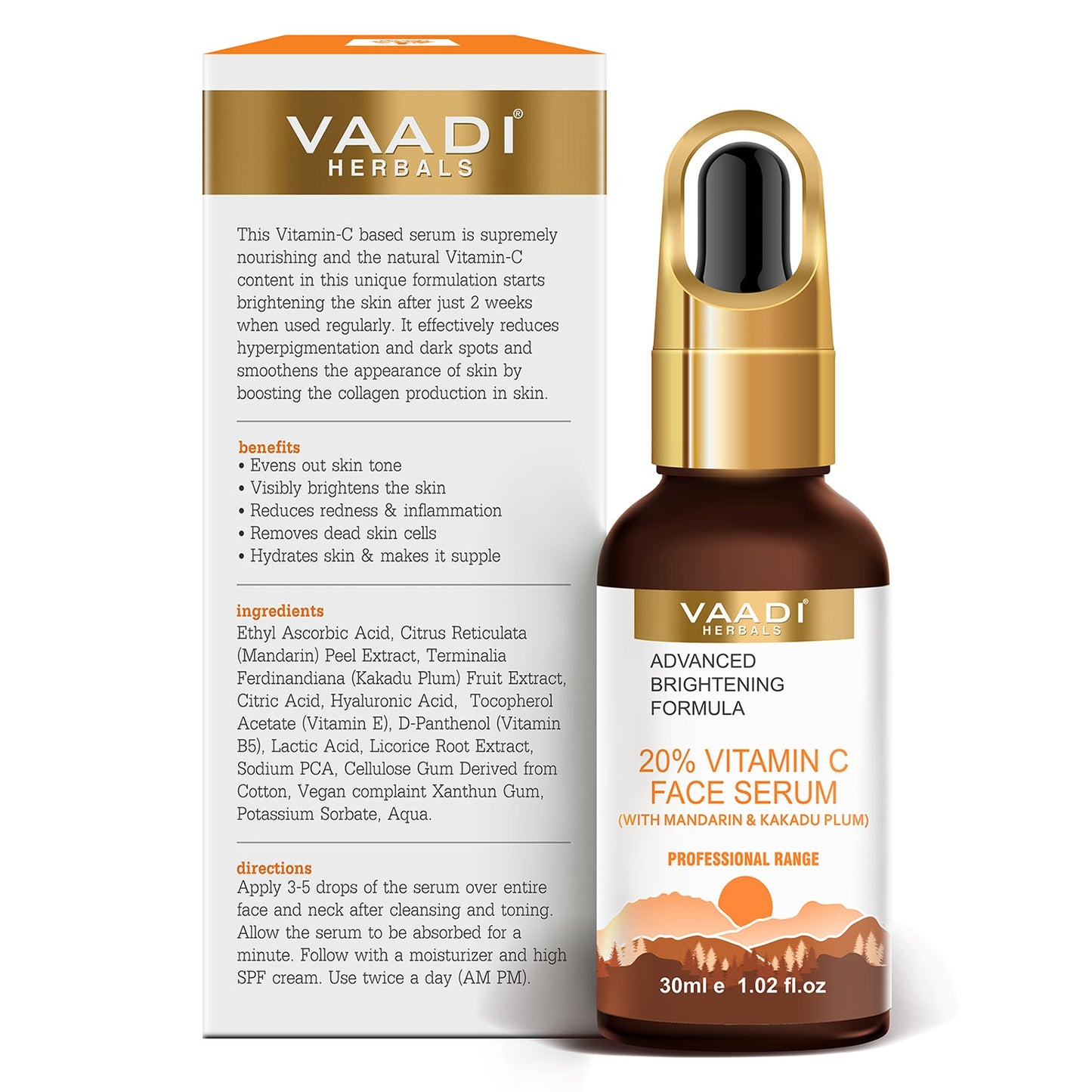 20% Vitamin C Face Serum With Advanced Brightening Formula (30 ml)