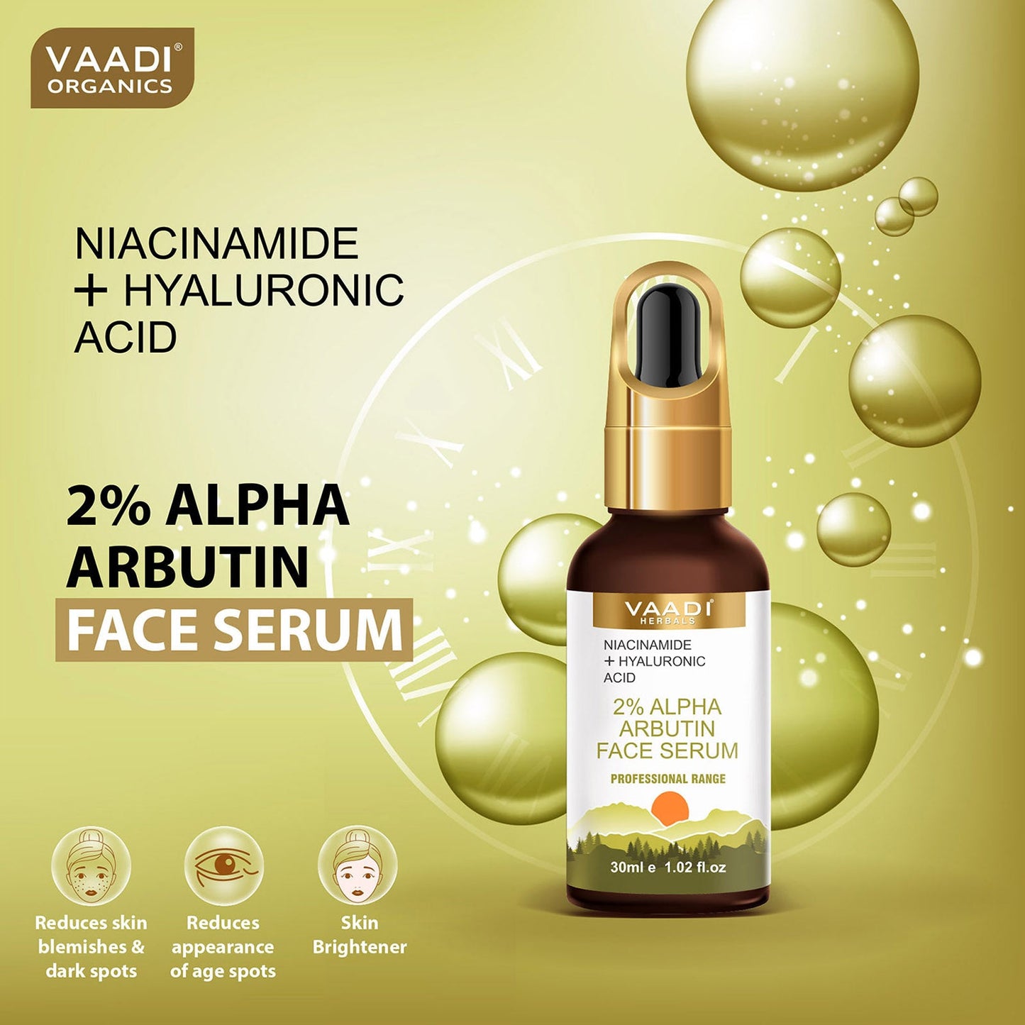 2% Alpha Arbutin Face Serum With Niacinamide & Hyaluronic Acid (30 ml)