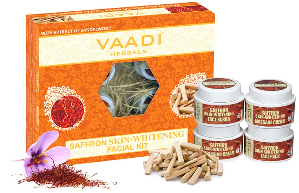 Saffron Skin-Whitening Facial Kit With Sandalwood Extract (70 gms)