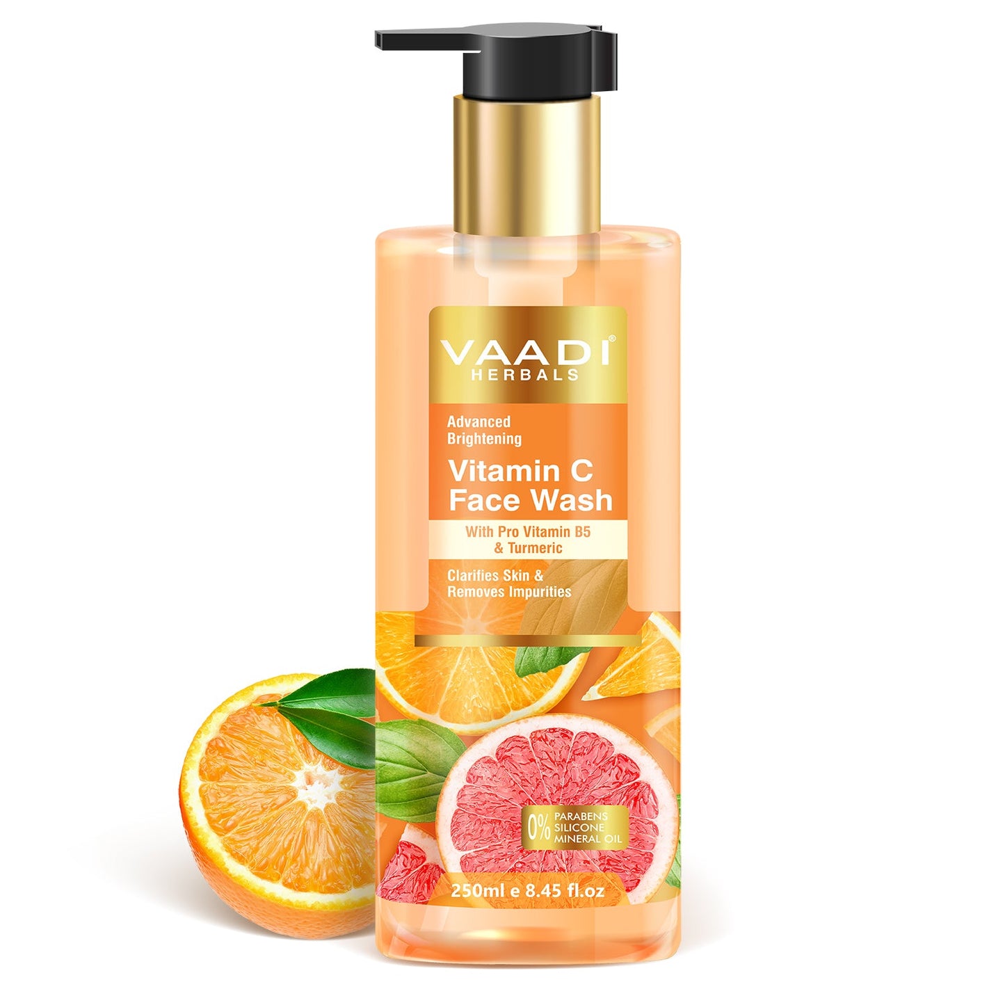 Advanced Brightening Vitamin C Face Wash With Pro Vitamin B5 & Turmeric (250 ml)