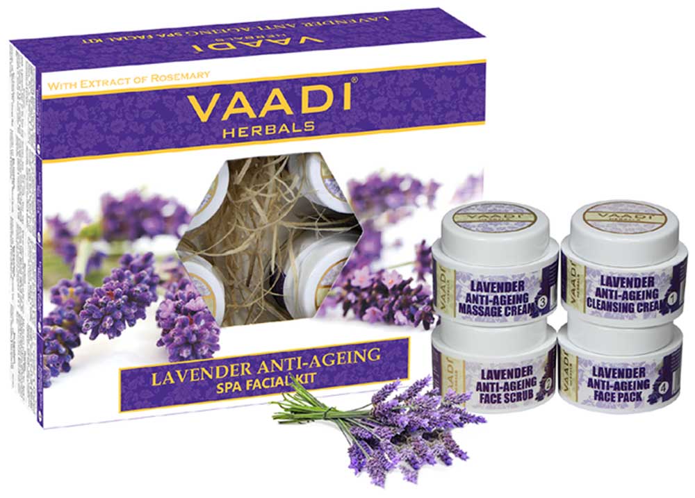 Lavender Anti-Ageing SPA Facial Kit with Rosemary Extract (70 gms)