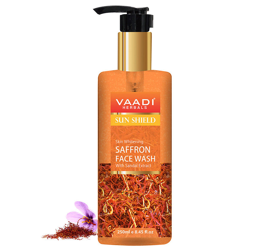 Skin Whitening Saffron Face Wash With Sandal Extract (250 ml)